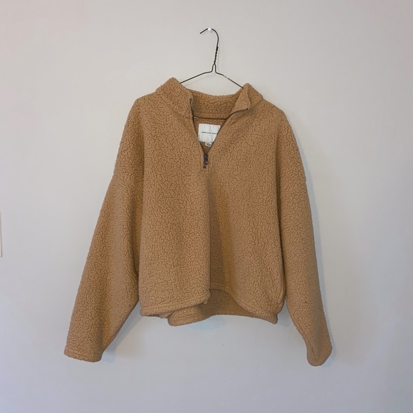 American Eagle Outfitters Tops - American Eagle teddy 1/4 zip pullover